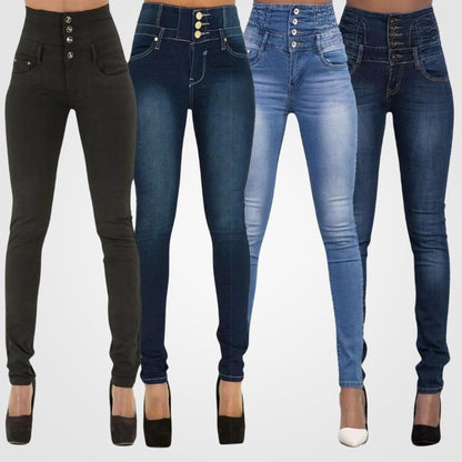 LUNA Hoge Taille Denim Jeans voor Dames