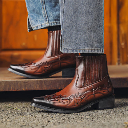 Leren Cowboylaarzen voor Heren – Authentieke Westernstijl