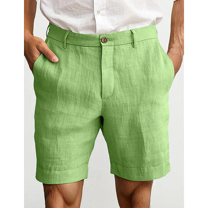 Heren Linnen Chino Short Zomer Comfortabel
