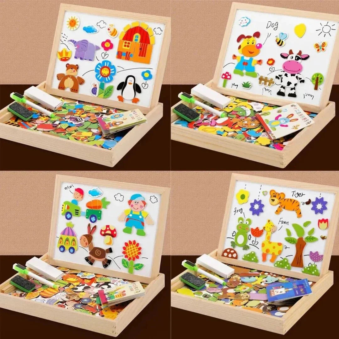 Magnetisch Tekenbord Set Dubbelzijdig voor Kinderen
