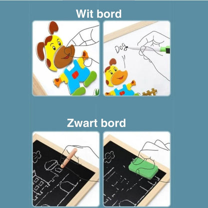 Magnetisch Tekenbord Set Dubbelzijdig voor Kinderen
