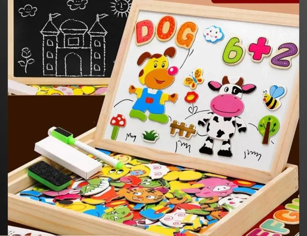 Magnetisch Tekenbord Set Dubbelzijdig voor Kinderen