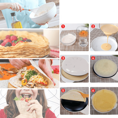 Elektrische Crêpe Pan CrêpeMaker Met Thermostaat