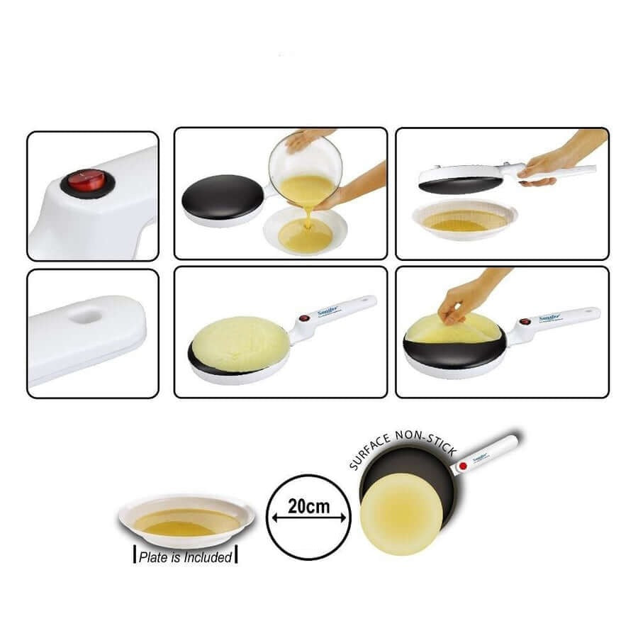 Elektrische Crêpe Pan CrêpeMaker Met Thermostaat