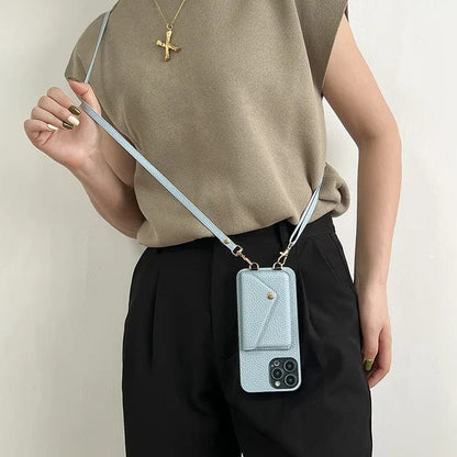 Leren Telefoonhoes Crossbody Stijlvol Design