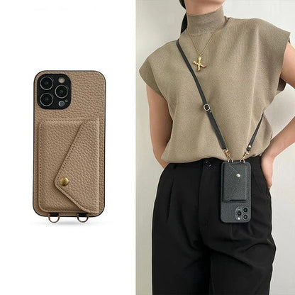 Leren Telefoonhoes Crossbody Stijlvol Design - Mode Vibes