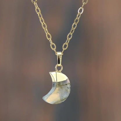 Edelsteen Ketting Maansteen Celestina Genezend - Mode Vibes