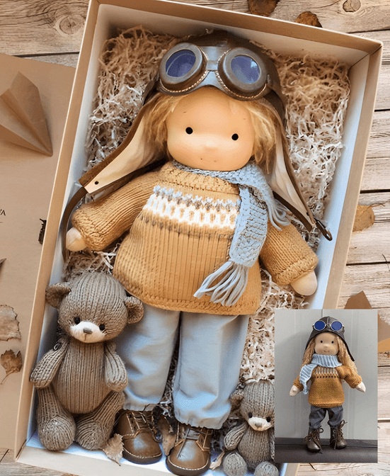 Waldorf Knuffelpop Handgemaakt van Natuurlijke Materialen - Mode Vibes
