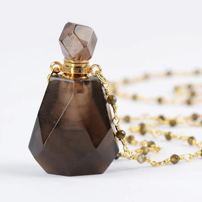 Kristallen Halsketting Parfumflesje Iridescerend Design