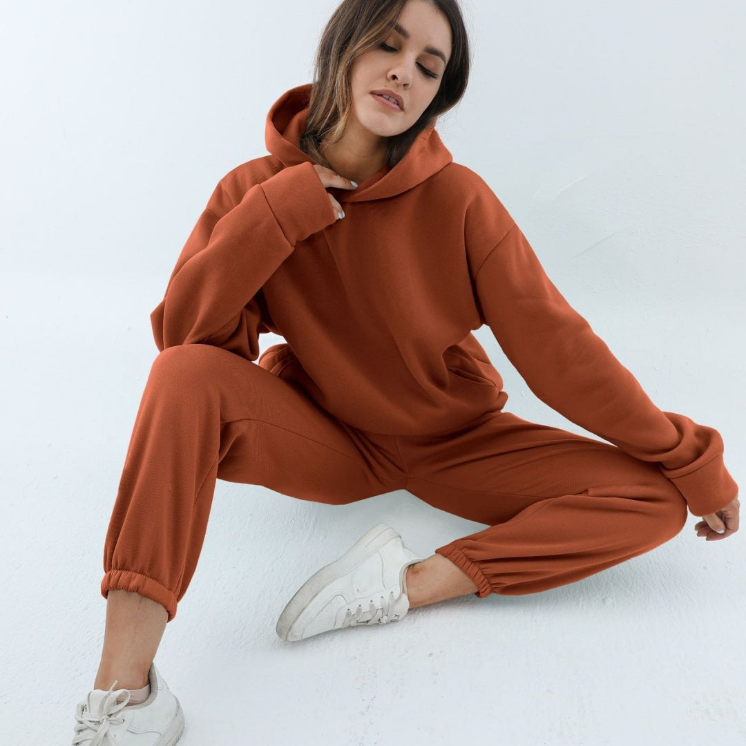 Dames Jogging Set met Capuchon Soft en Comfortabel