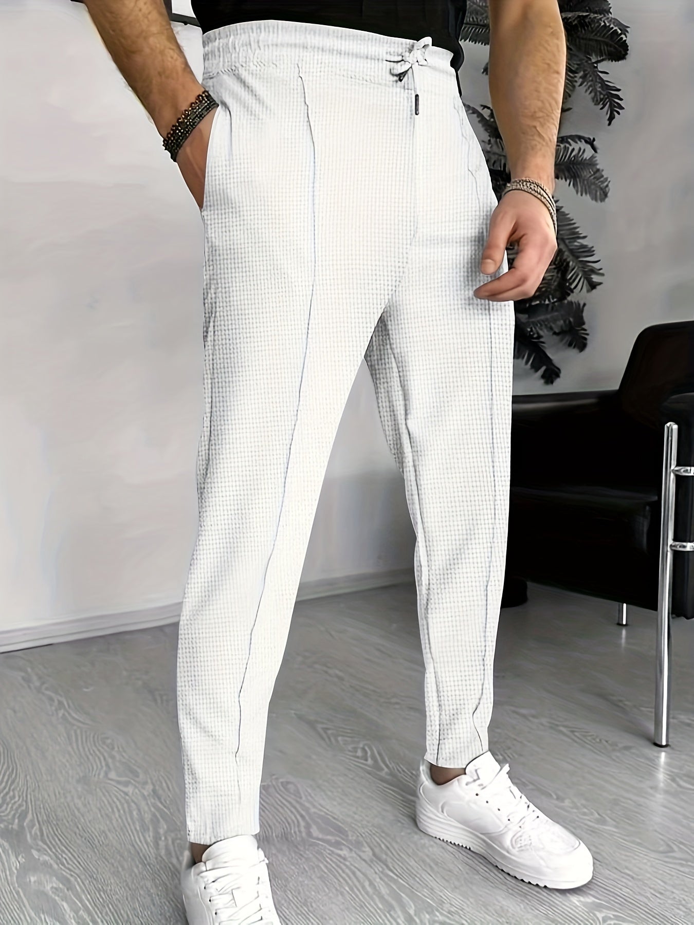 Heren Chino Broek Slim Fit Kwaliteit Stof