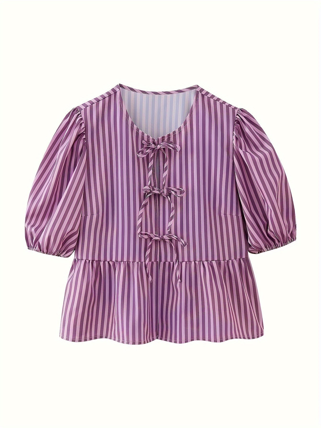 Casual Strepen Top voor Lente en Zomer