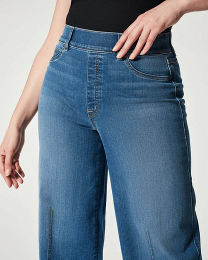 Hoge Taille Wijde Broek Denim Comfortabele Zomerbroek