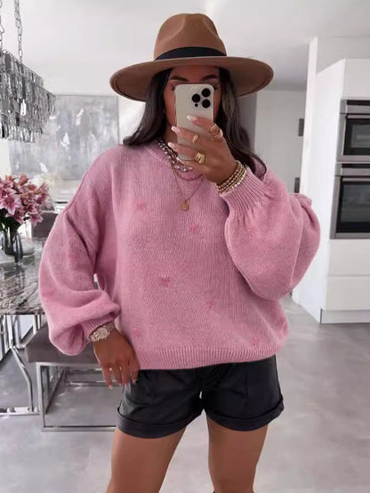 Dames Trui Hartjes Zachte Stijlvolle Sweater