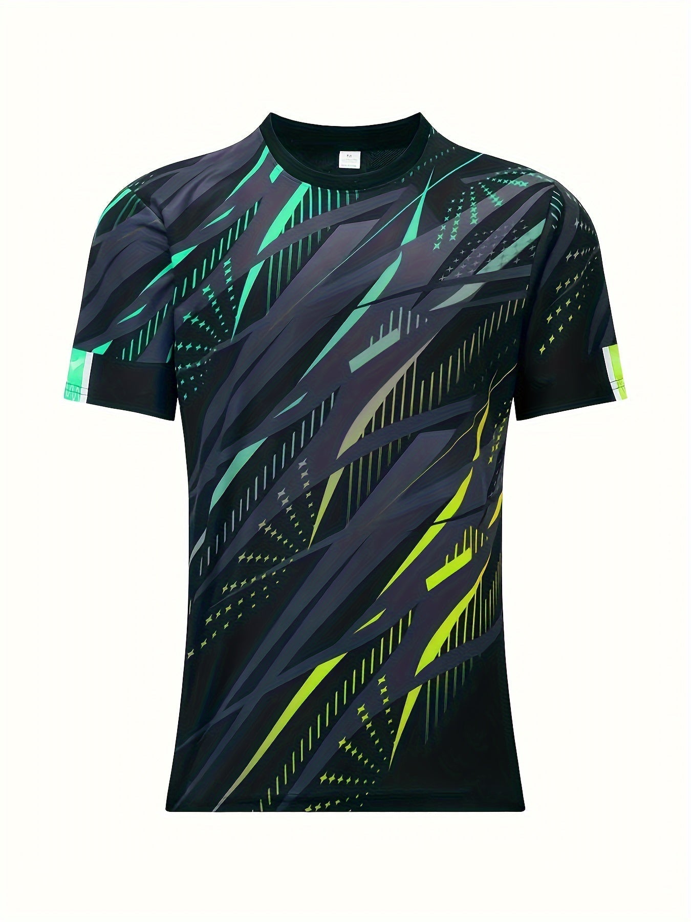 Heren T-Shirt Strepenpatroon Kort Model Casual