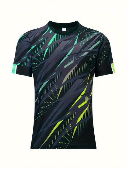 Heren T-Shirt Strepenpatroon Kort Model Casual