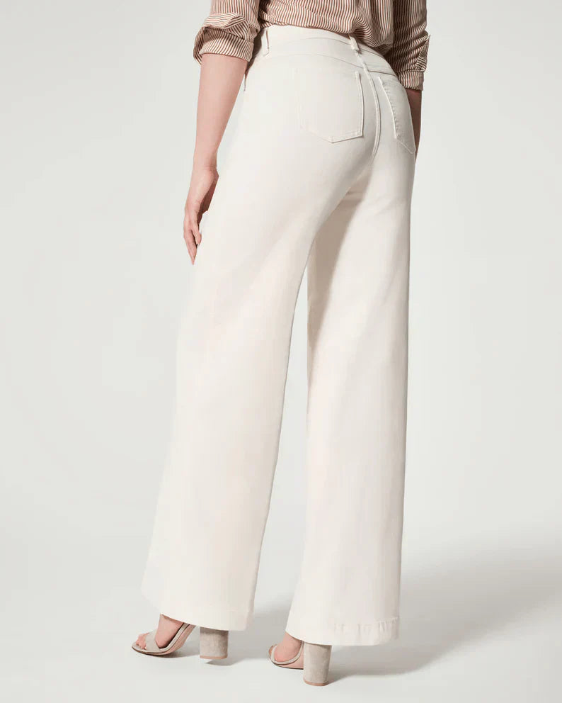 Hoge Taille Wijde Broek Denim Comfortabele Zomerbroek