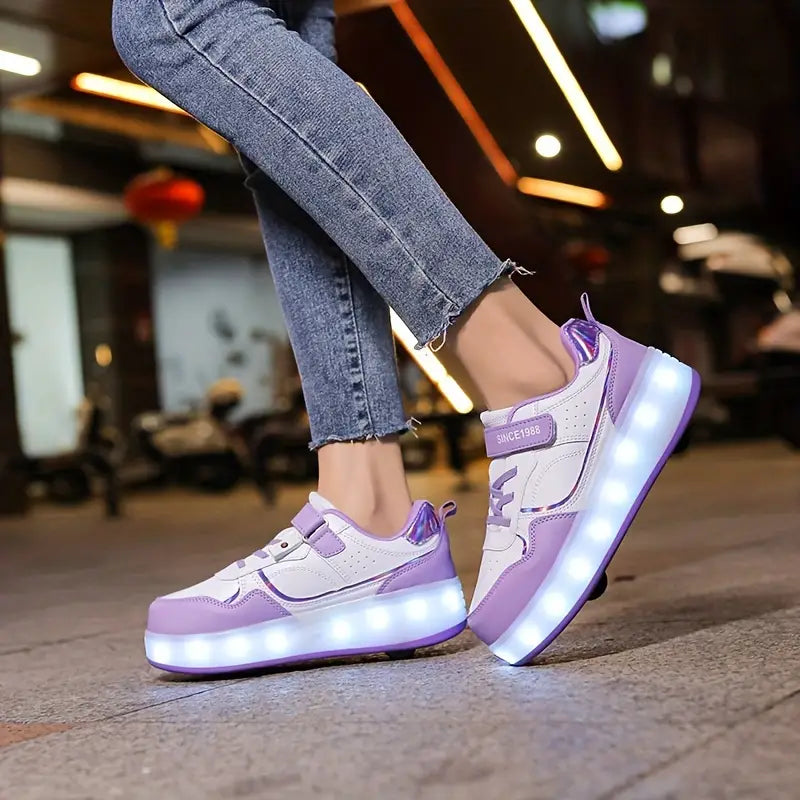 Sneakers met Wieltjes Lichtgevende Zolen voor Kinderen