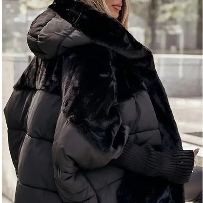 Dames Winterjas Faux Fur Capuchon Luxe Warm