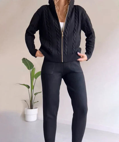 Vrouwelijke Casual Tweedelige Broek Set