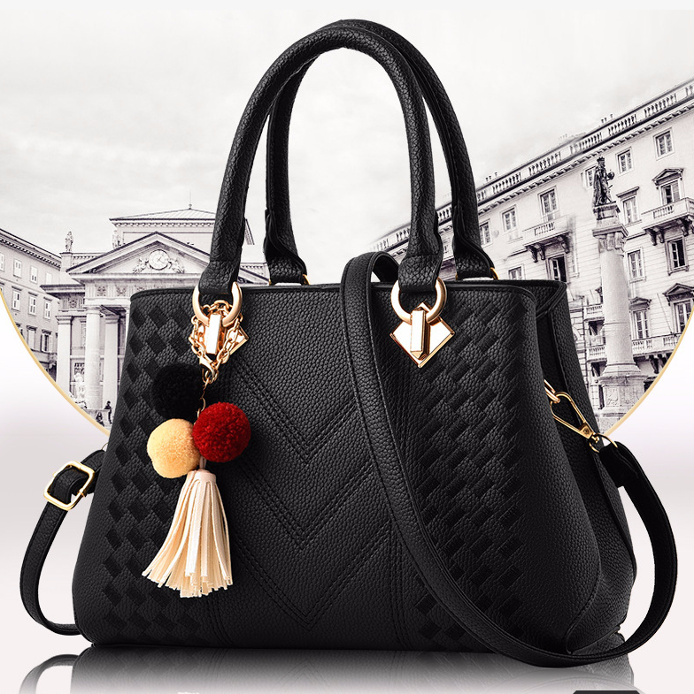 Dames Luxe Handtas met Schouderband Trendy Design - Mode Vibes