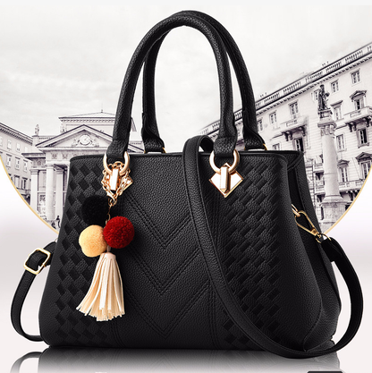 Dames Luxe Handtas met Schouderband Trendy Design - Mode Vibes