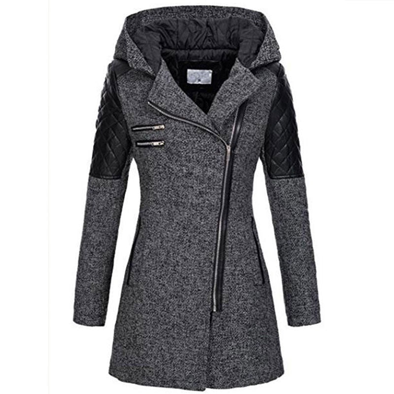 Vintage Lange Winterjas Dames – Warm & Stijlvol voor Herfst/Winter
