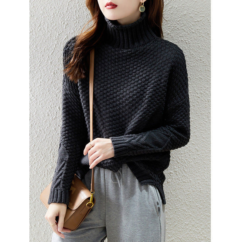 Dames Gebreide Coltrui Retro Vintage Stijlvol Elegaat