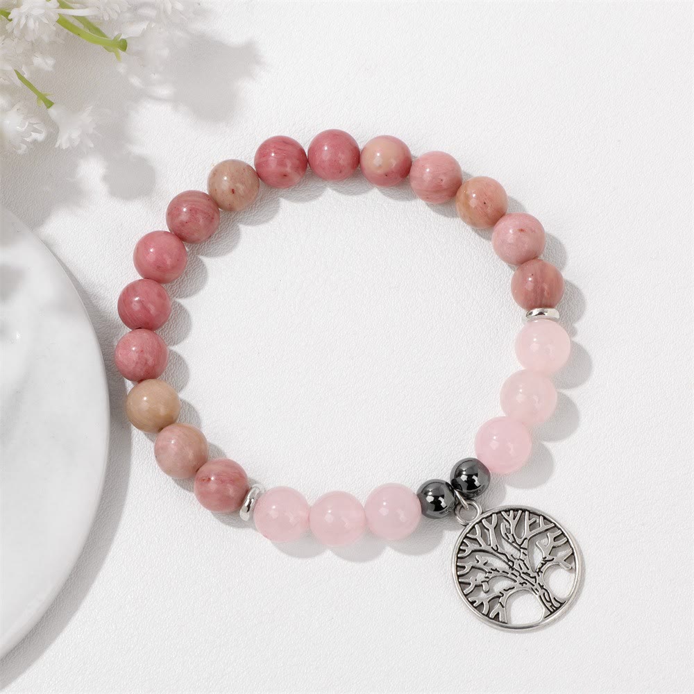 Natuurlijke Kristal Armband Levensboom Mila