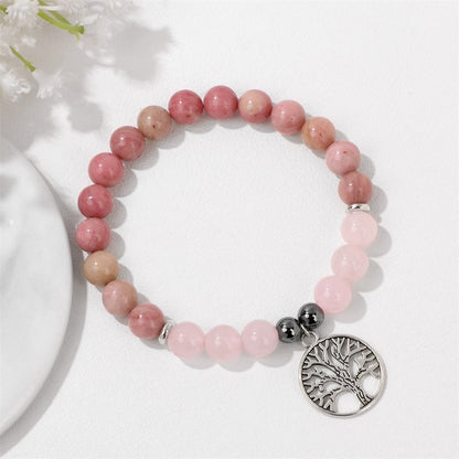 Natuurlijke Kristal Armband Levensboom Mila