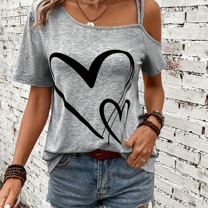 Velanora- Één Schouder T-Shirt