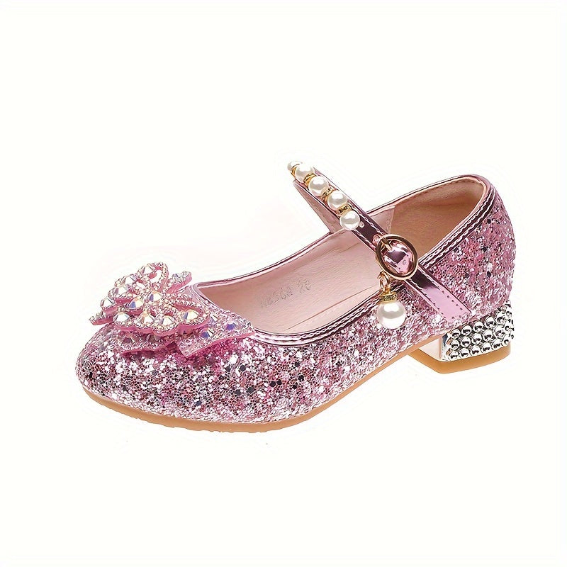 Glitterschoen voor Meisjes met Pailletten en Parels Comfortabel