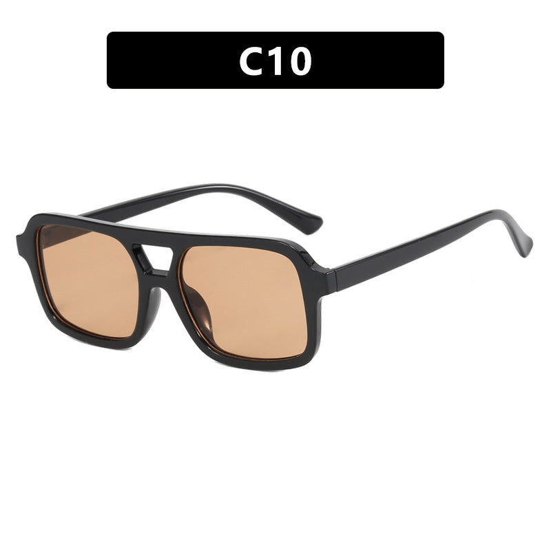 Dames Zonnebril Aviator Stijl met Kleurige Glazen