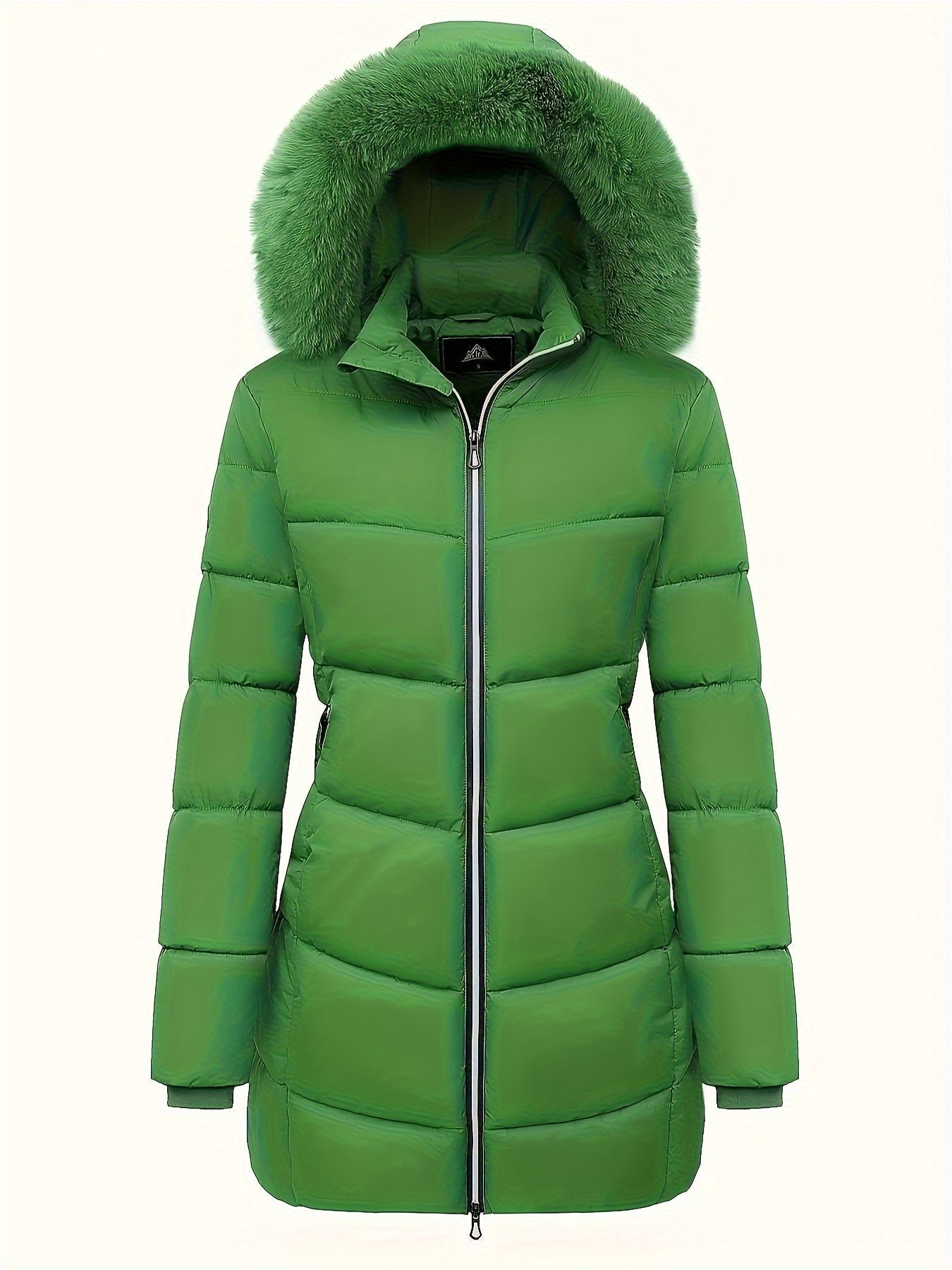 Warme Puffy Jas voor Vrouwen met Stijlvolle Details