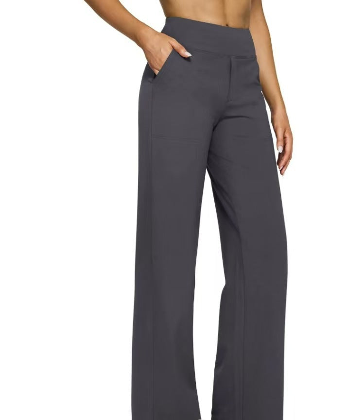Dames Wijde Broek Hoge Taille Comfortabel Zittend