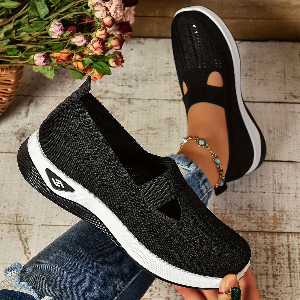 Bianco | Scarpe ortopediche senza lacci
