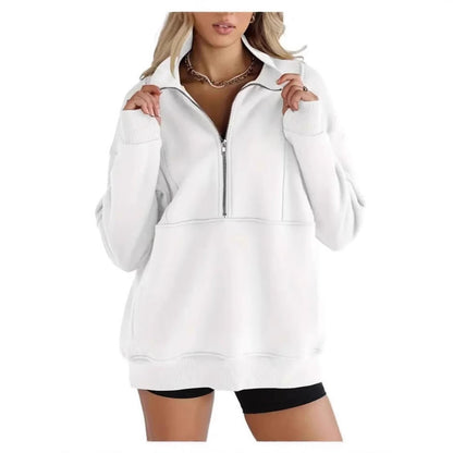 Dames Oversized Trui Warm en Comfortabel met Kangoeroezak