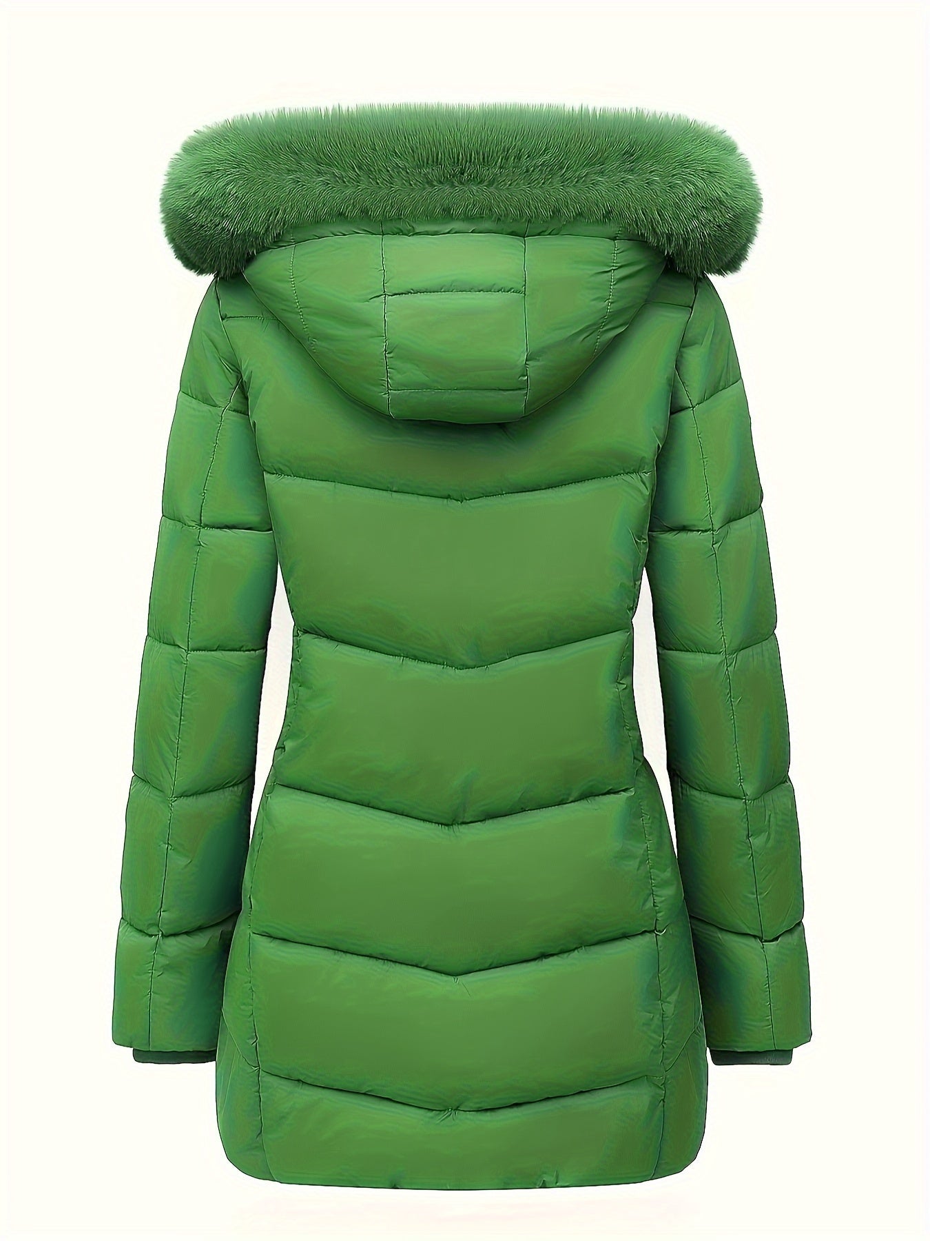 Warme Puffy Jas voor Vrouwen met Stijlvolle Details
