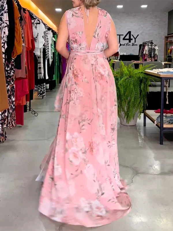 Zomerjurk V-hals Jurk voor Vrouw Zomerse Stijl