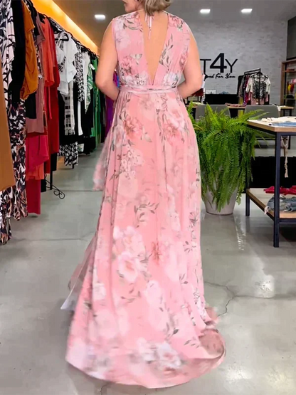 Zomerjurk V-hals Jurk voor Vrouw Zomerse Stijl