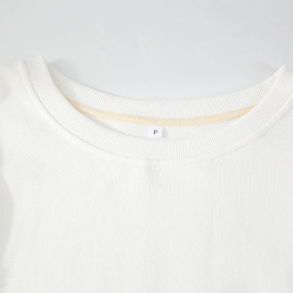 Dames Sweater Warm Losse Pasvorm Met Rauwe Randen