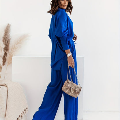 VELANORA- Knoopsluiting Tweedelige Set
