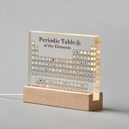 Periodieke Tabel Lamp met Echte Elementen