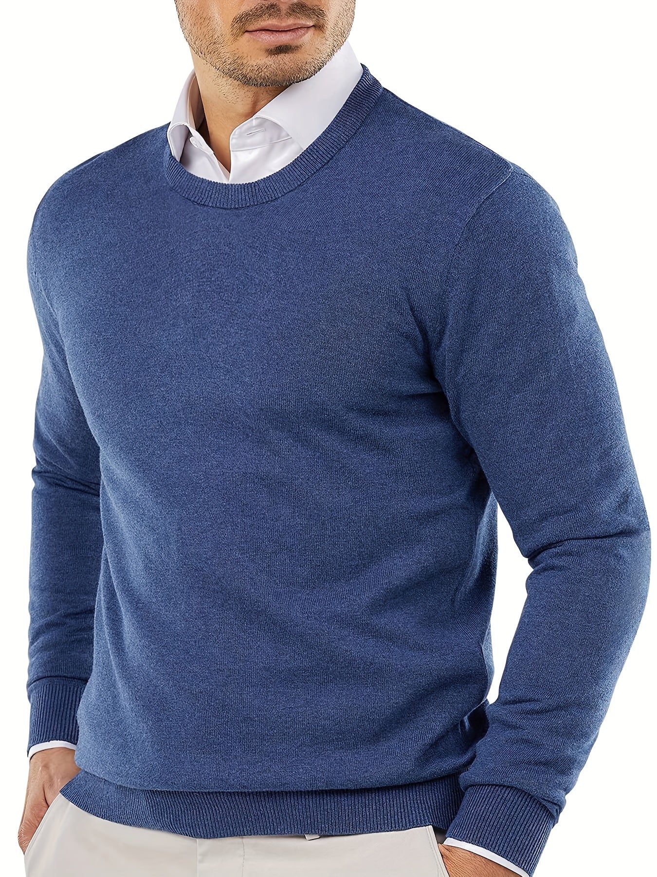 Gebreide Trui Ronde Hals Trendy Dameskleding