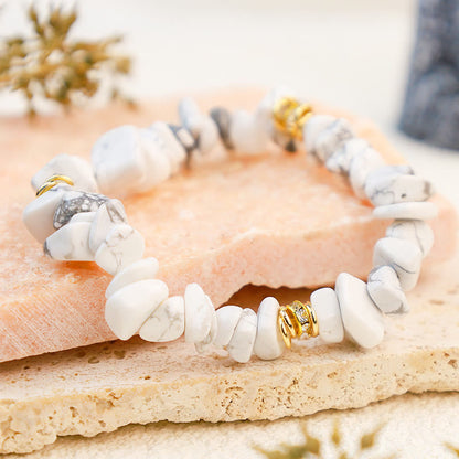 Natuursteen Armband met Kristallen en Kralen Zwart Celine - Mode Vibes