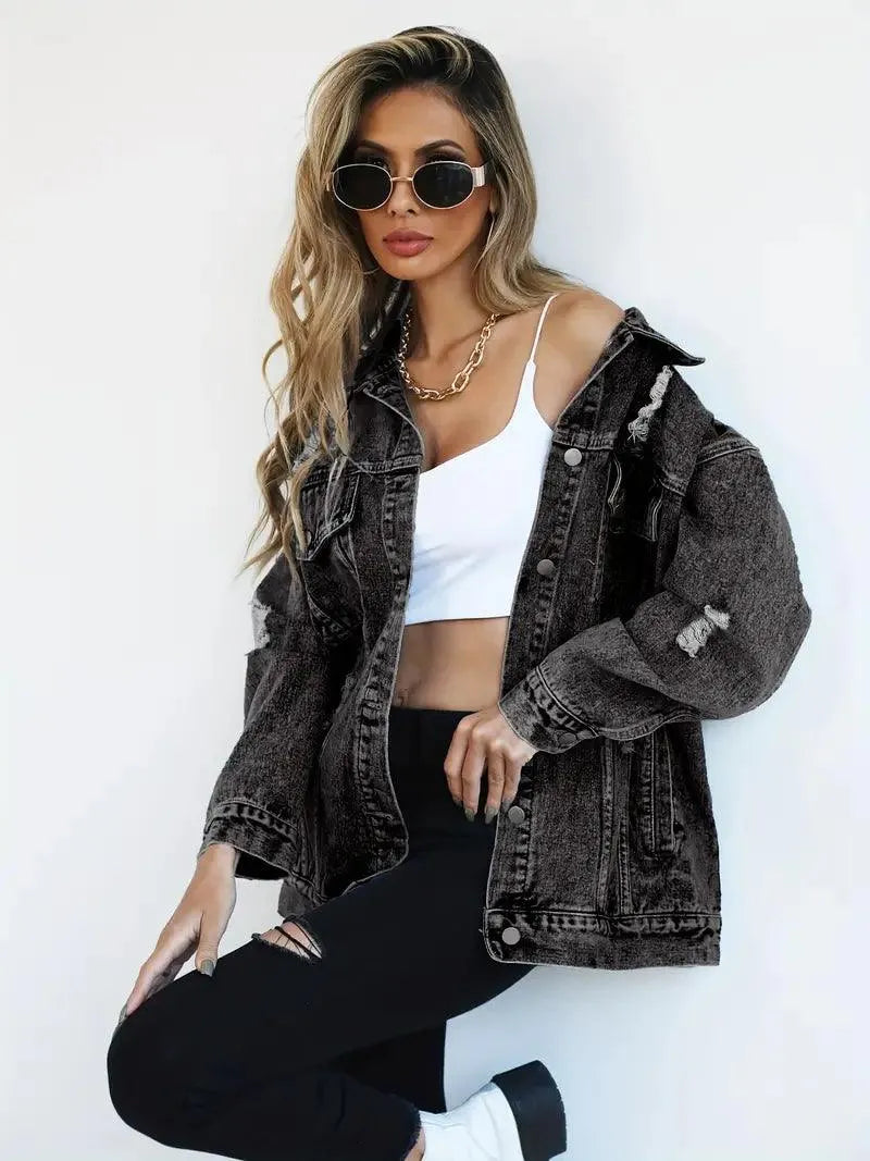 Dames Jeansjack Waterdicht Gevoerd Extra Large