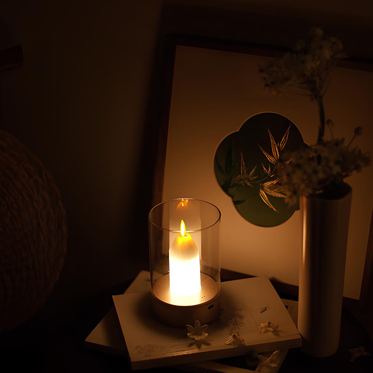 Draadloze LED Kaarslamp Dimbaar Warm Wit Licht