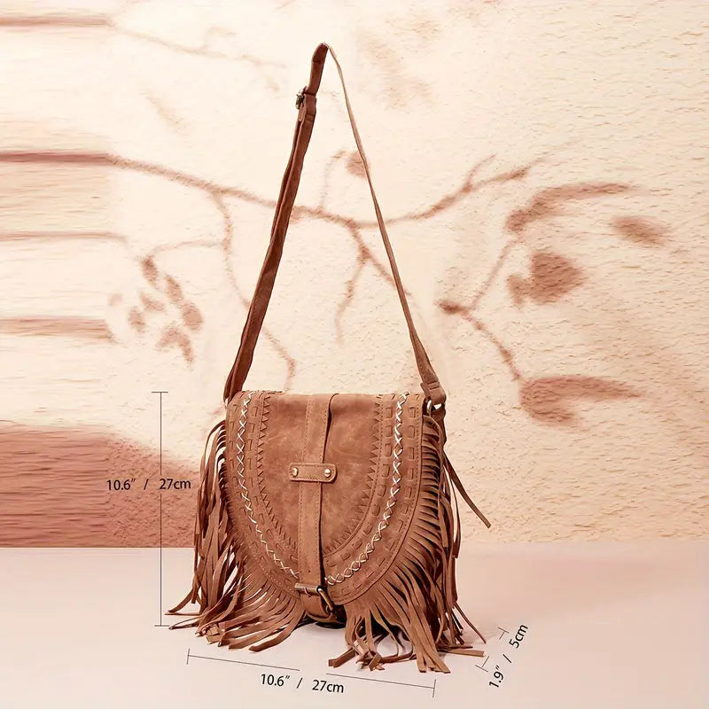 Crossbody Tas met Kwastje voor Dames Klein en Stijlvol