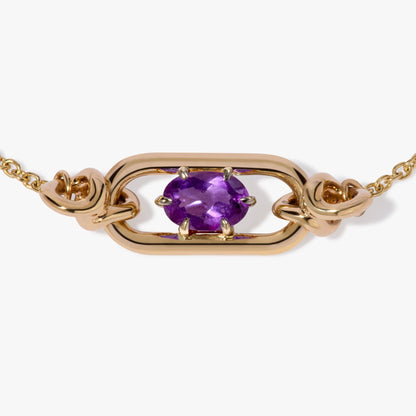 Goudkleurige Geboortesteen Armband voor Dames