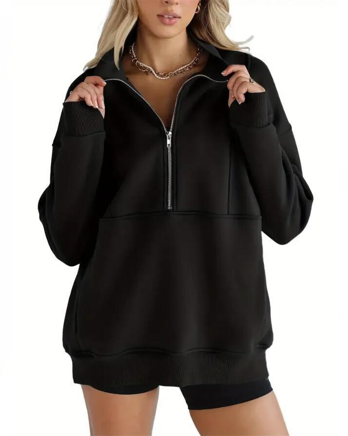 Dames Oversized Trui Warm en Comfortabel met Kangoeroezak
